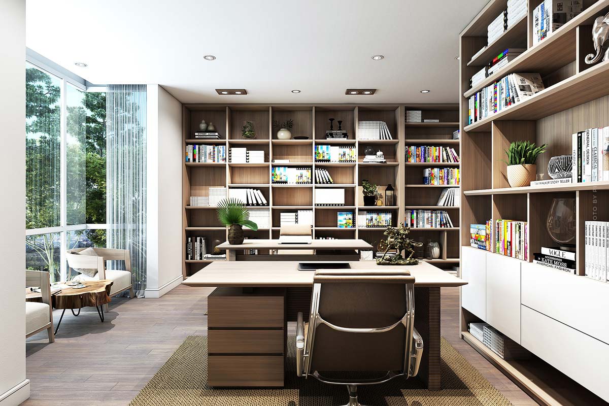 arbeitszimmer-definition-wiki-schreibtisch-stuhl-bucherregal-stuhl-buro-zuhause-laptop-homeoffice-business