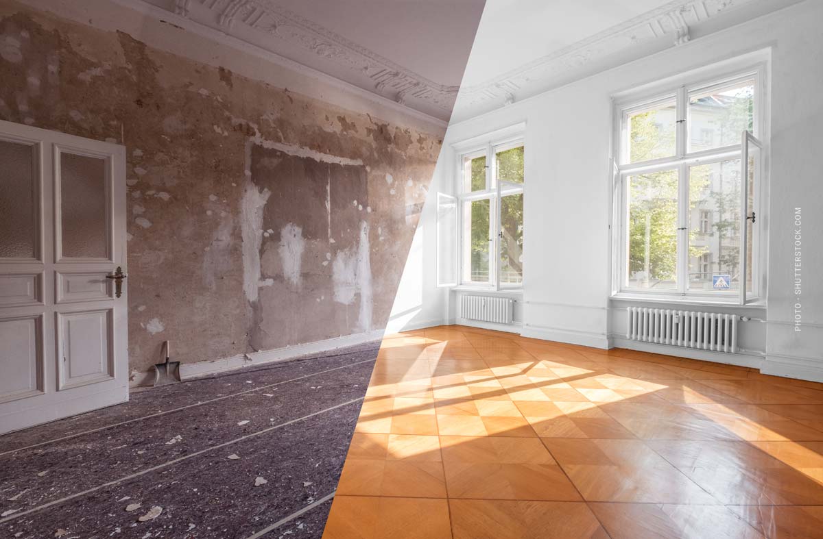 Wohnung (Berlin) Sanierung: Vorher / Nachher Vergleich