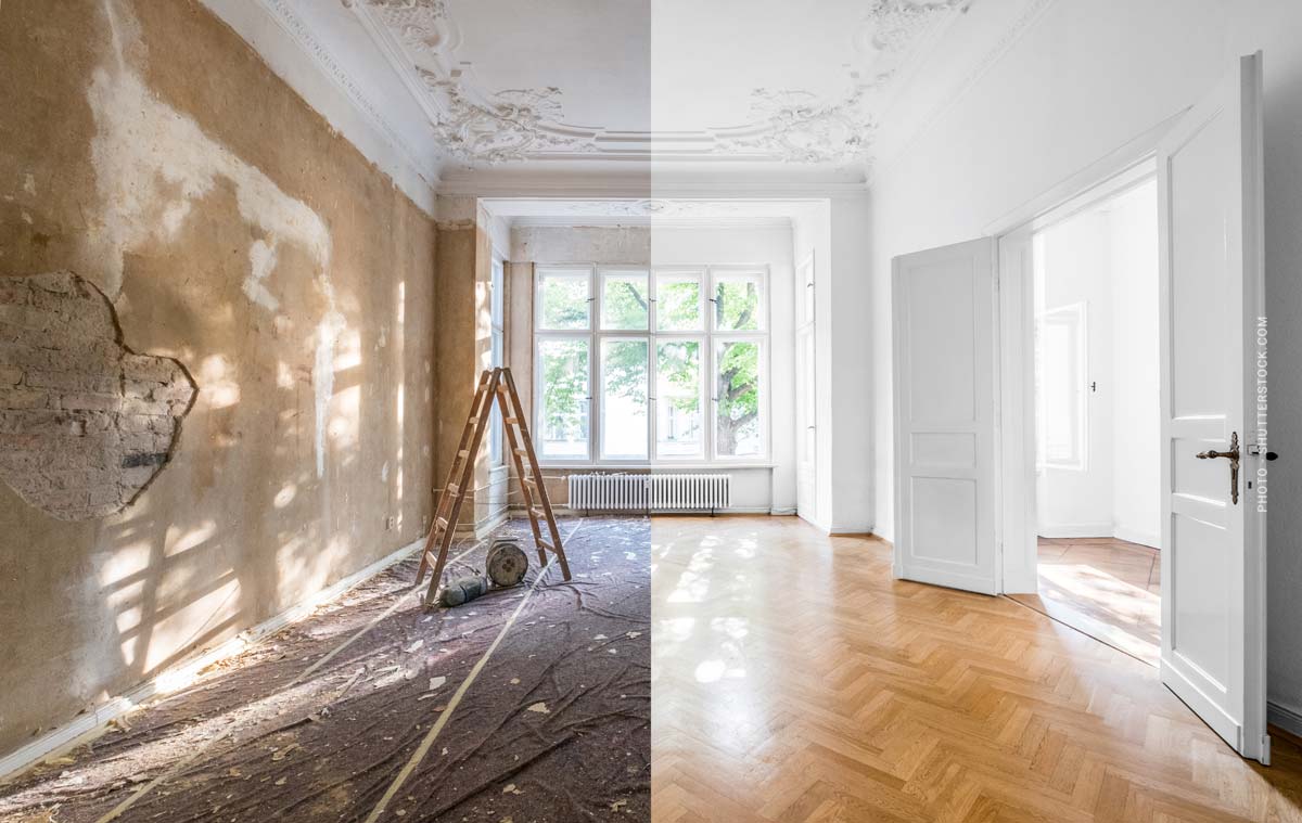 Haus Sanierung: Vorher / Nachher Vergleich